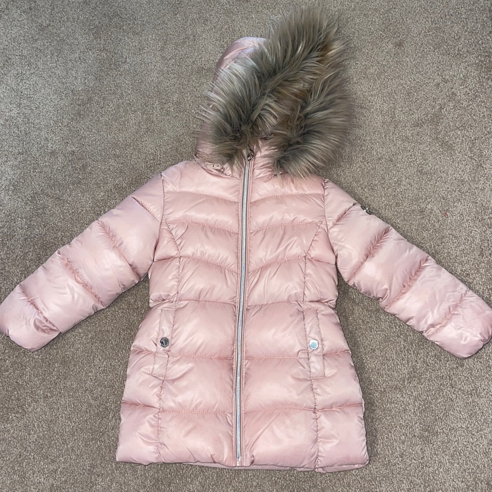 Michael Kors Toddler Faux Fur Hooded Puffer Coat